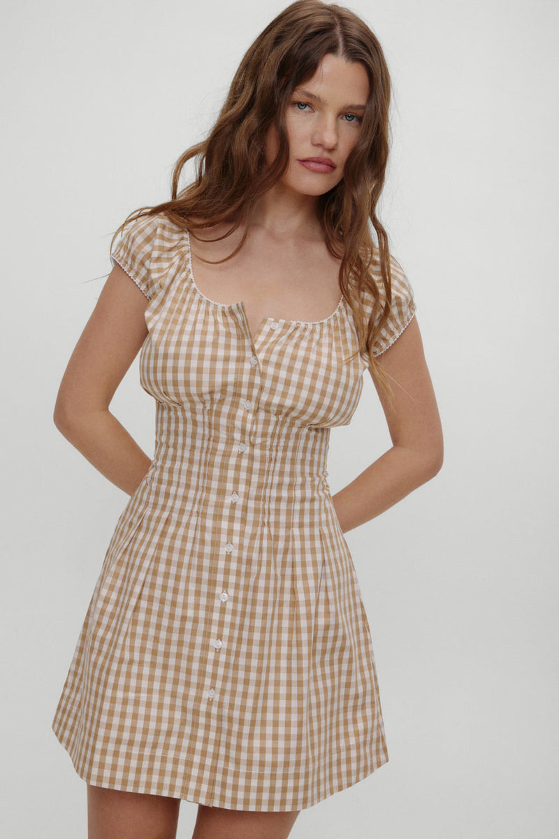 x BELLA HADID Mustang Mini Dress - Rodeo Gingham