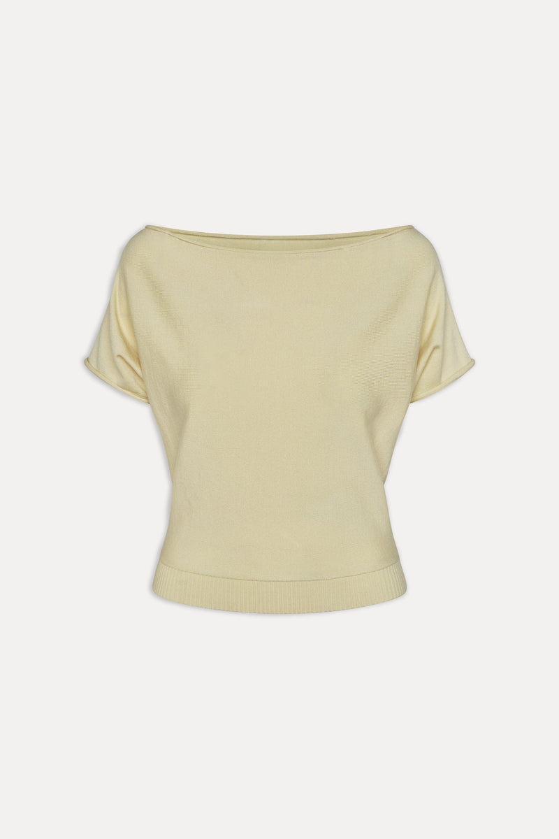 Montecito Boat Neck Knit Shirt - Buttercup